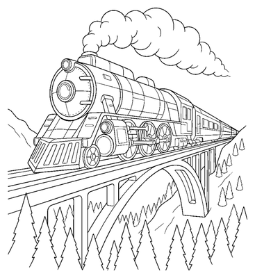 Futuristic Steam Train