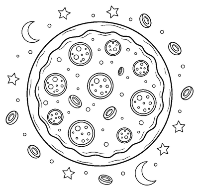 Den smilende pizza-planet