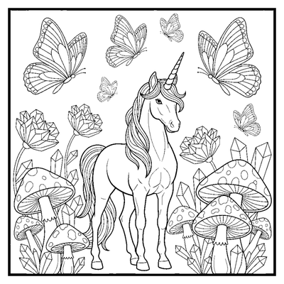 The Crystal Unicorn's Meadow