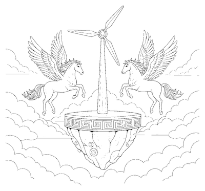 The Pegasus Wind-Station coloring page to print