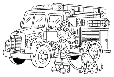 Budoucí hasič ve výcviku