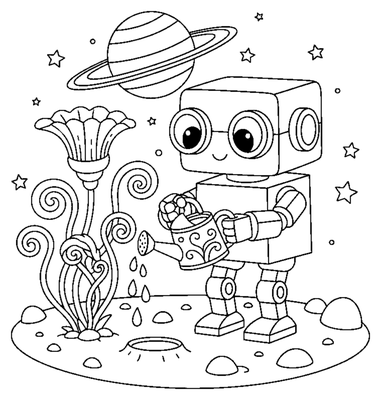 Robot Gardener on the Moon