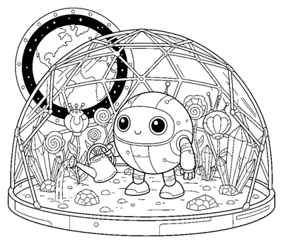 Robo-Gardener in the Moon Lab