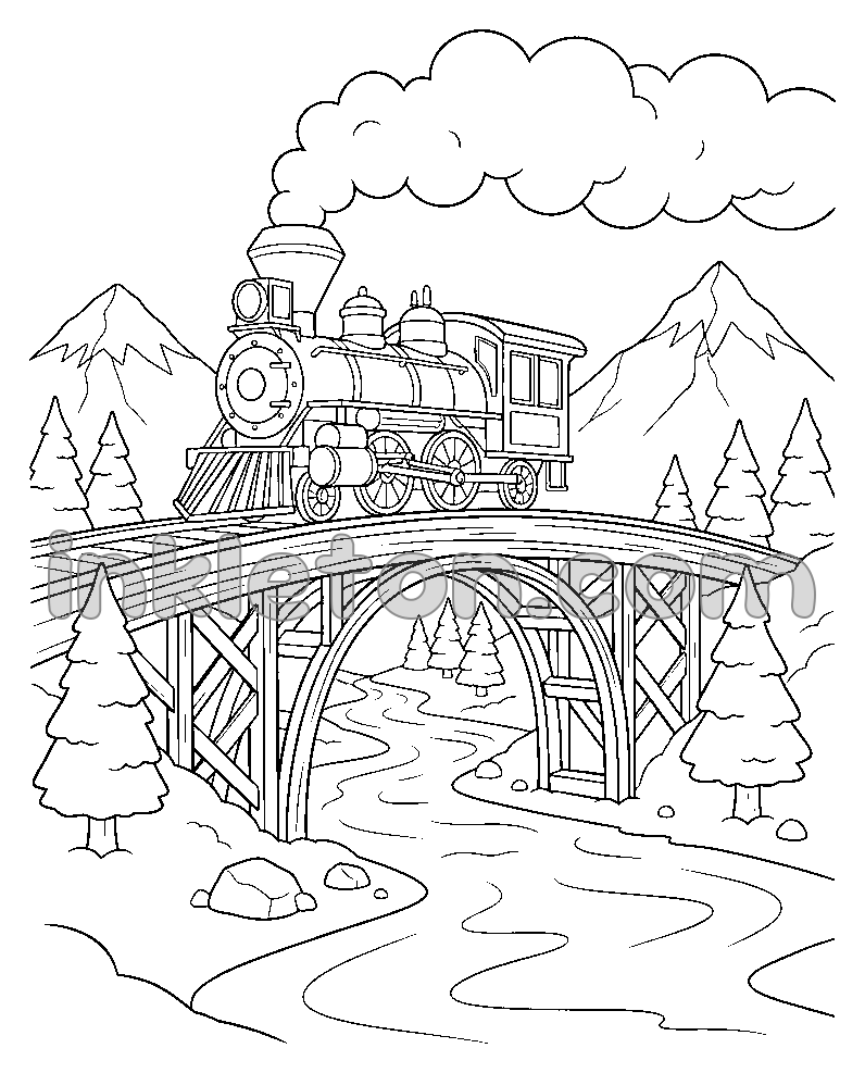 Steam Train Mountain Pass