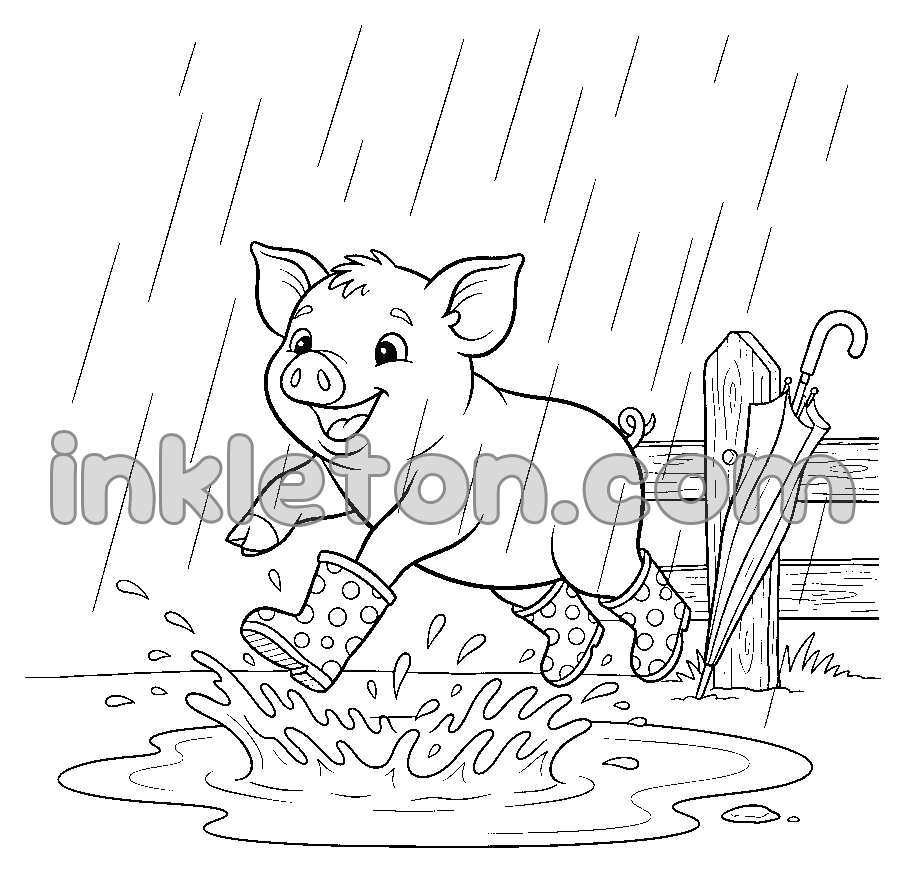 Piglet in Rain Boots