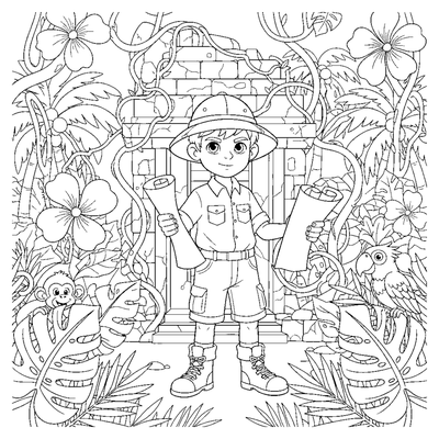 Jungle Explorer's Discovery