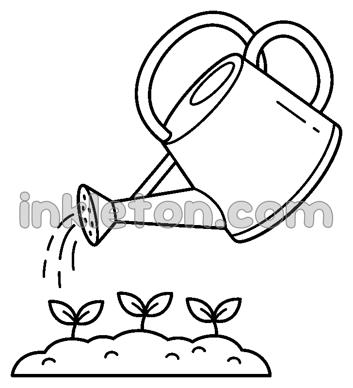 Kastelukannu ja itävät siemenet