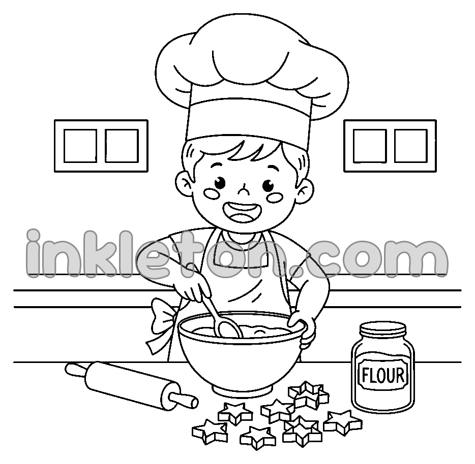 Den lille bagers køkken