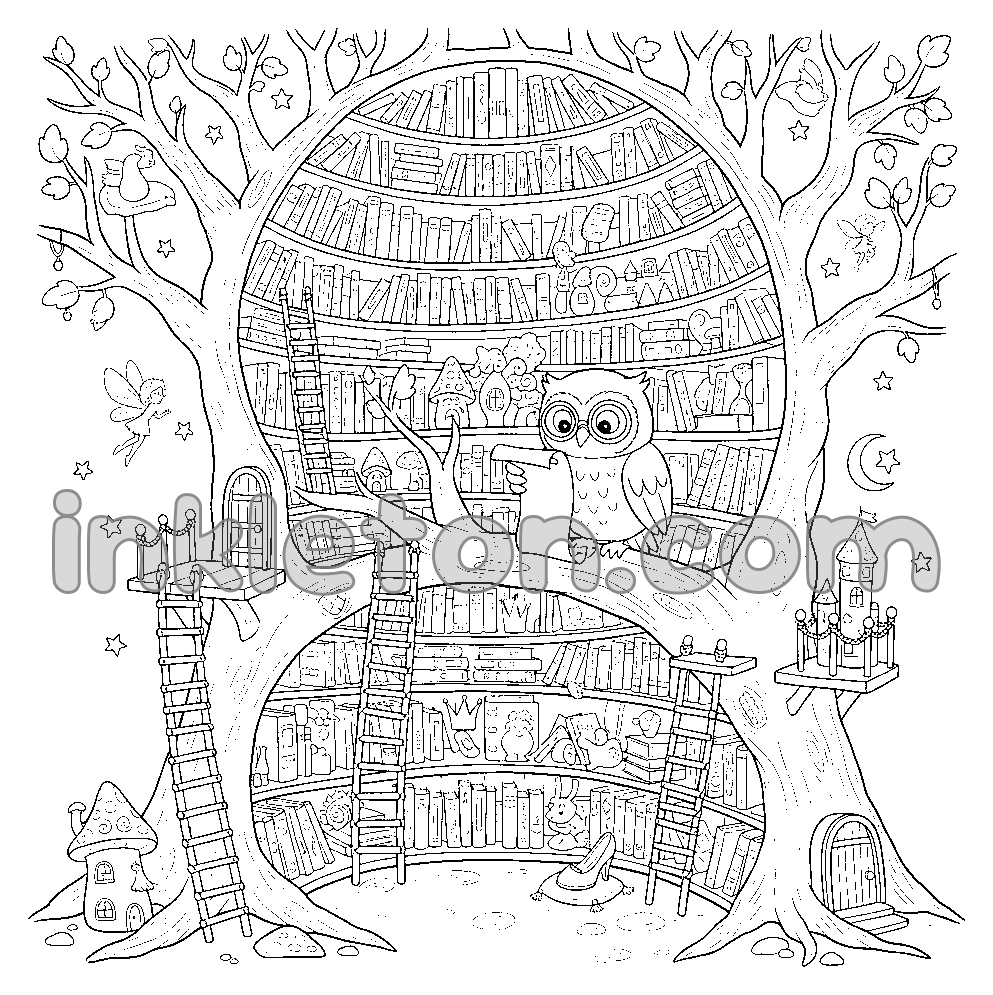 La bibliothèque secrète dans l'arbre