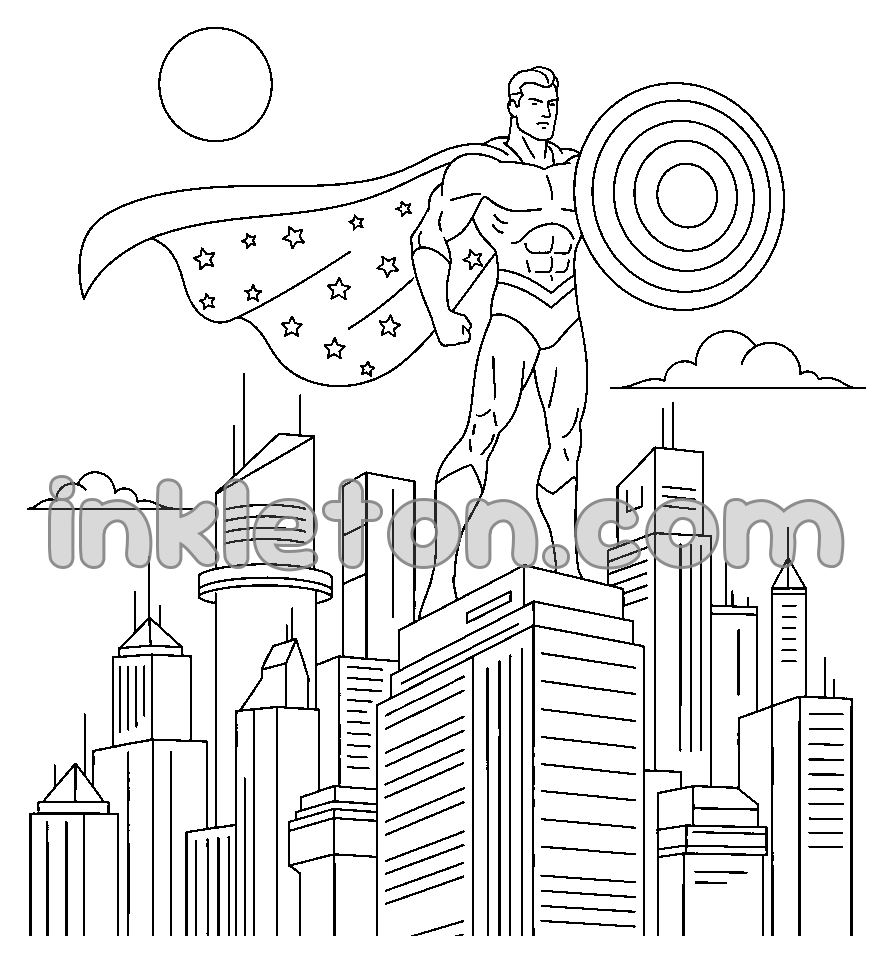 Galaktický strážce chránící město