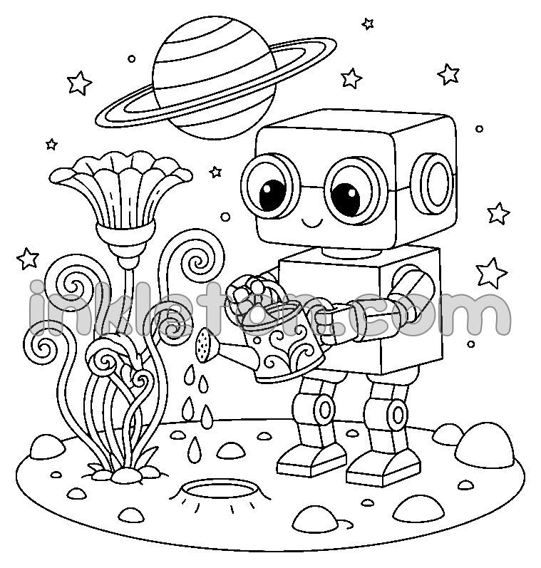 Robot Gardener on the Moon