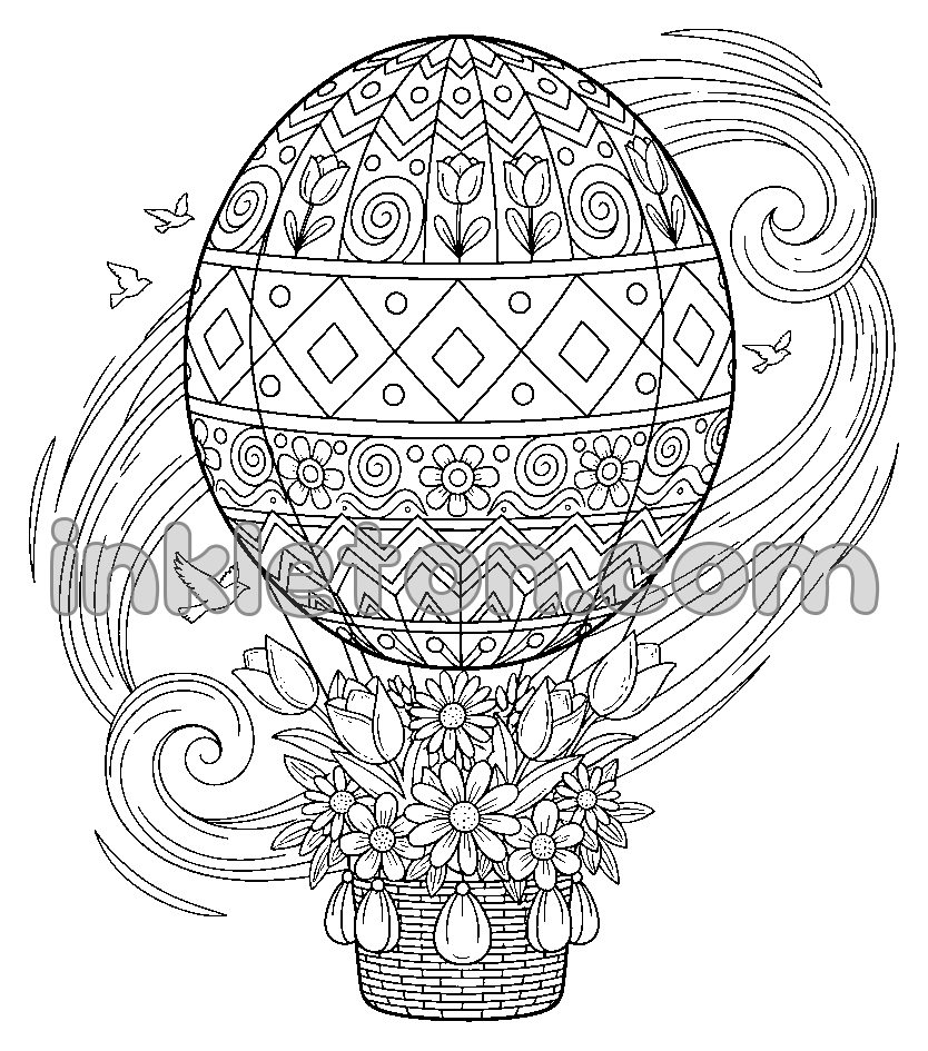 Ballonabenteuer mit schwebenden Eiern