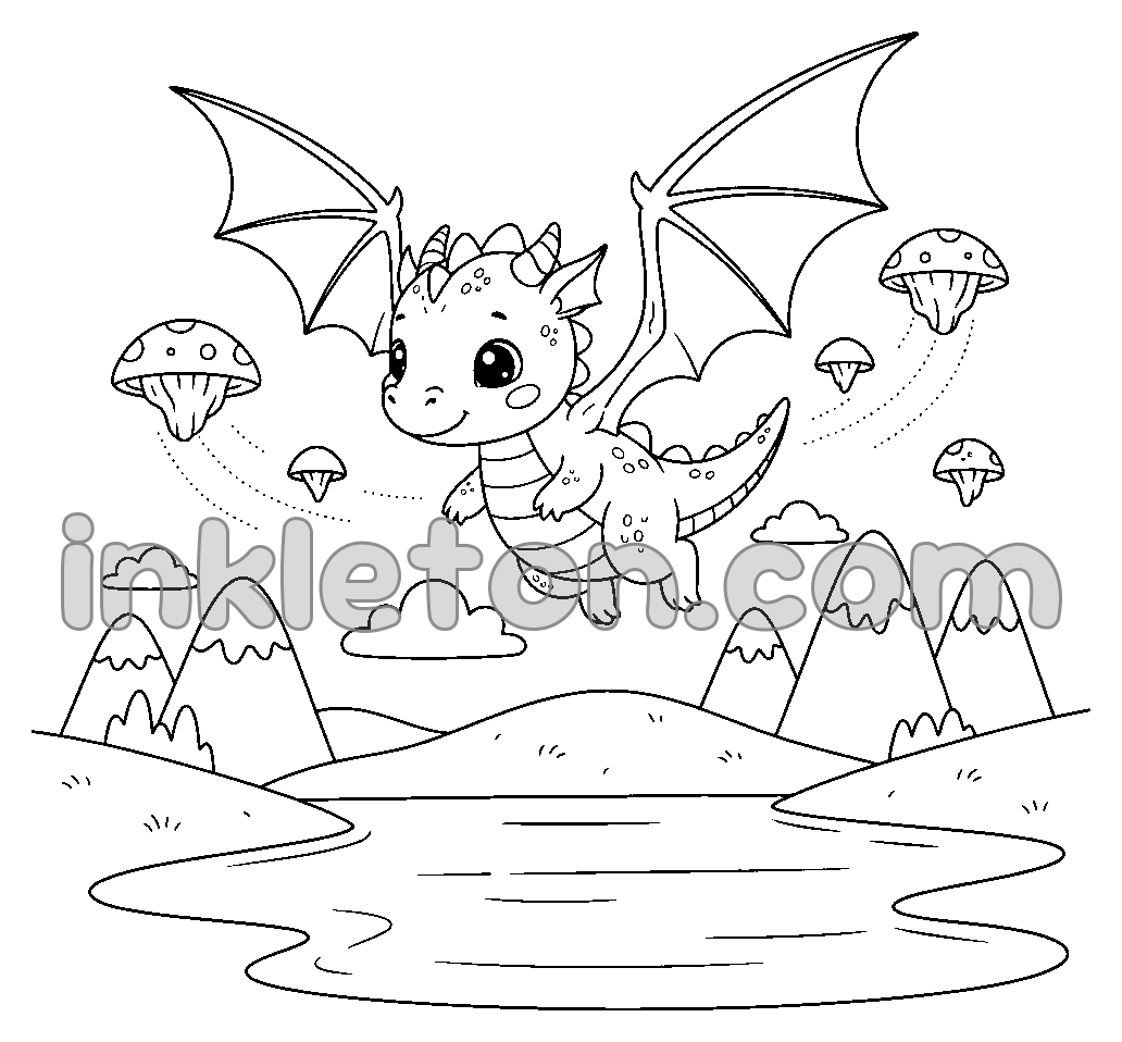 Baby-dragens første flyvetur